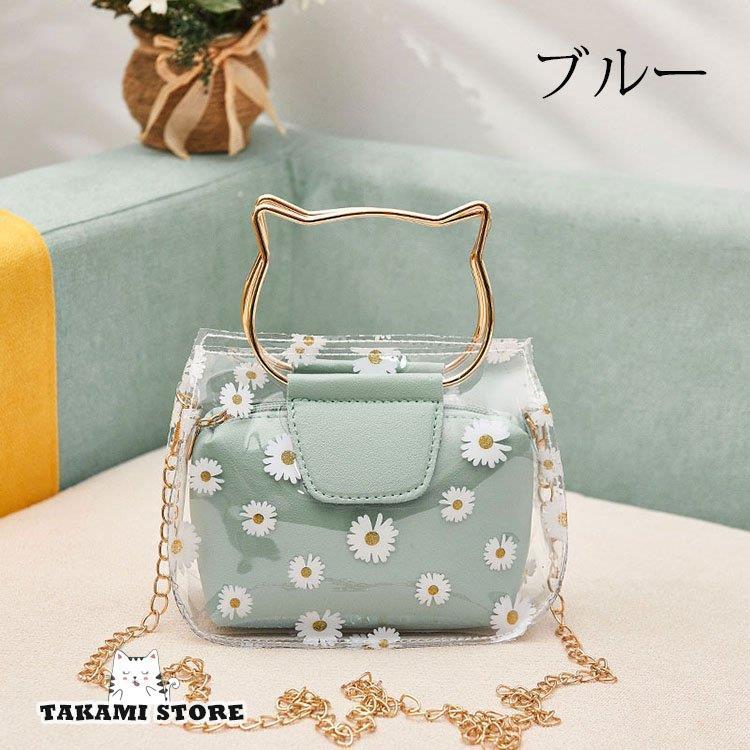 クリアバッグ 菊柄透明バッグ ストローポーチ付 トートバッグ ハンドバッグ 肩がけバッグ ショルダーバッグ ビニールバッグ 大容量防水 かごバッグ 