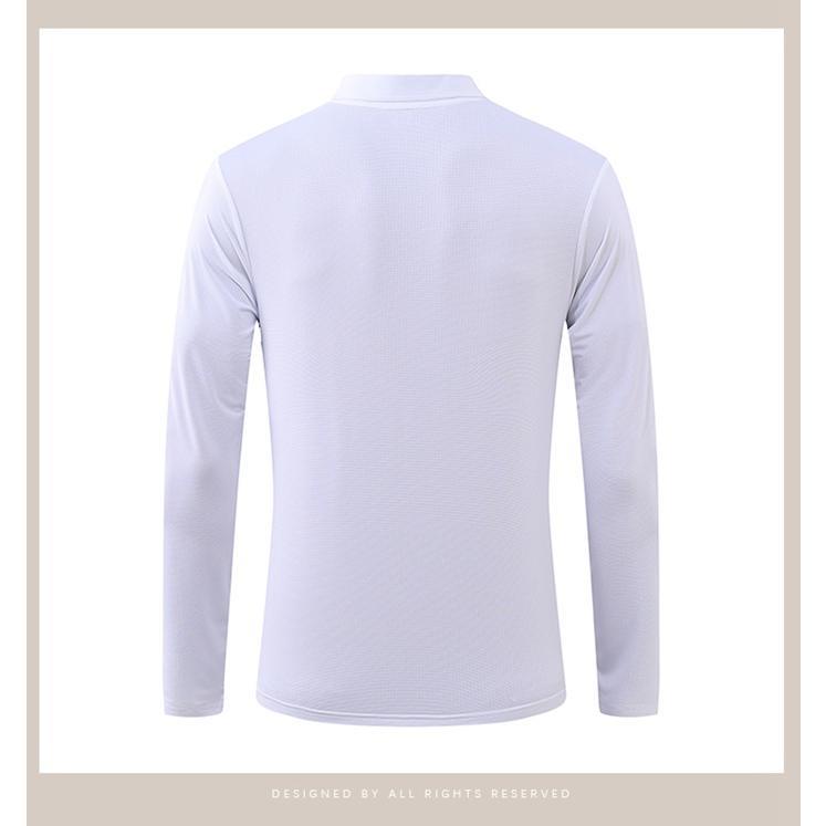 長袖Tシャツ Tシャツ メンズ 速乾性 通気性 弾力性 襟 ストレッチ トップス シンプル カジュアル 長袖 ボタン留め 無地 