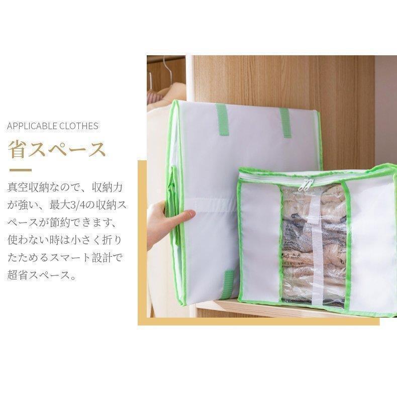 ふとん圧縮ボックス 羽毛布団収納袋 圧縮袋付き収納ボックス 圧縮袋と収納ボックス一体型 衣類 冬物 タオルケット毛布用 掃除機対応 繰り返す利用可能 