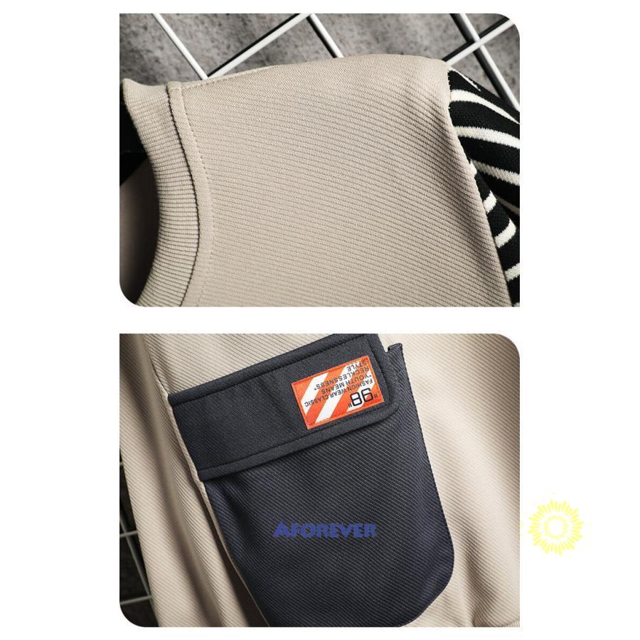 トレーナー メンズ おしゃれ 長袖トレーナー プルオーバー スウェットシャツ 秋 クルーネック トップス カラー切替 カジュアル ファッション 秋服 