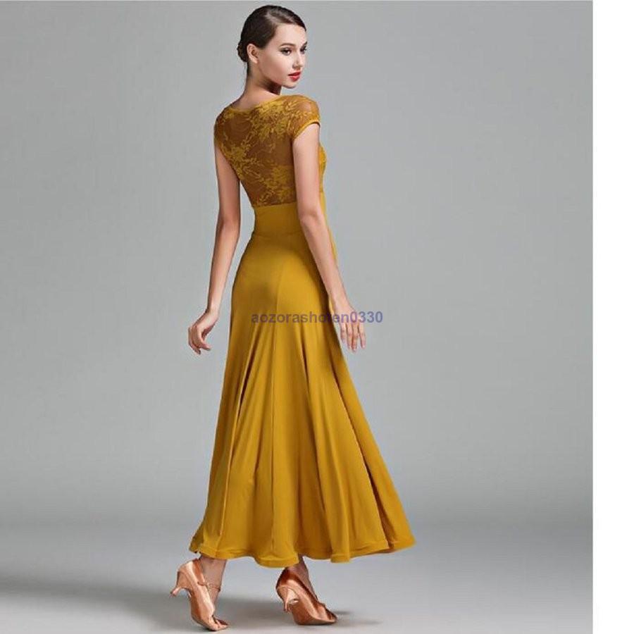 ダンス衣装 レディース 衣装 練習着 ダンスウェア ステージ衣装 社交ダンス 競技用 ワンピース 競技会 レディース 演出服 パーティー舞台衣装 モダンドレス 