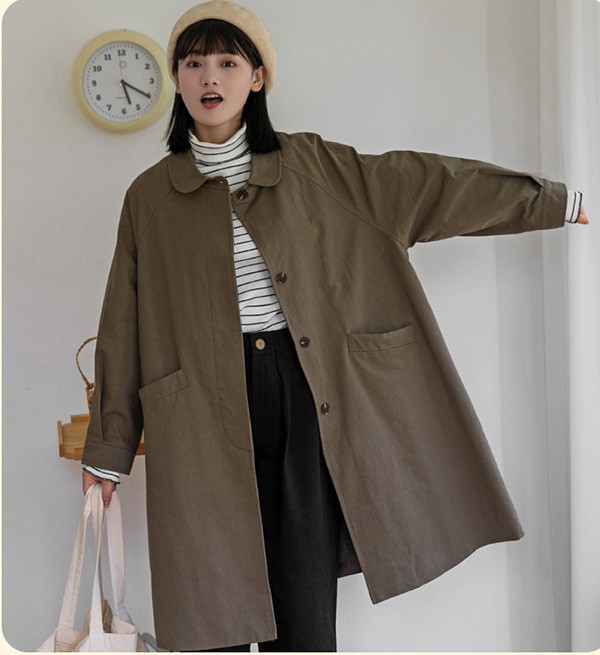 トレンチコート レディース 秋コート 小柄 着やせ かわいい ベージュ コート 春 秋物 トレンチ 秋 秋服 アウター 