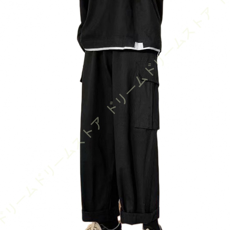 カーゴパンツ メンズ ワイド パンツ ストレッチ ロング 春夏秋 カジュアル パンツ 長ズボン 動きやすい キャンプ メンズ アウトドア ボパンツ 大きい 