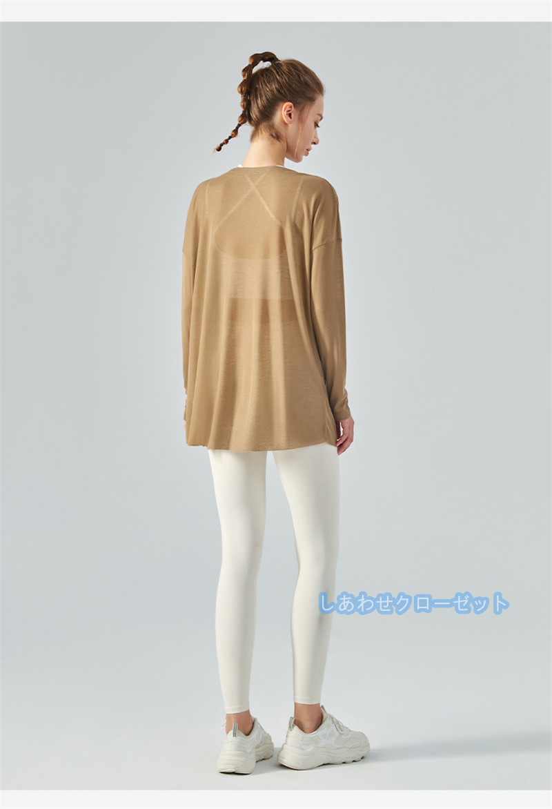 ヨガウェア レディース トップス 長袖 Tシャツ ホットヨガ フィットネス 吸汗 おしゃれ スポーツウェア ランニングウェア かわいい 速乾 