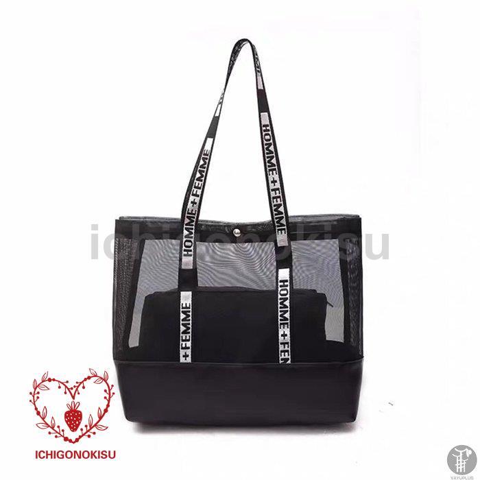 クリアバッグ トートバッグ ビニールバッグ ポーチ付き PVC プールバッグ ビーチバッグ 大人 大容量 レディース リゾートクリアバッグ 