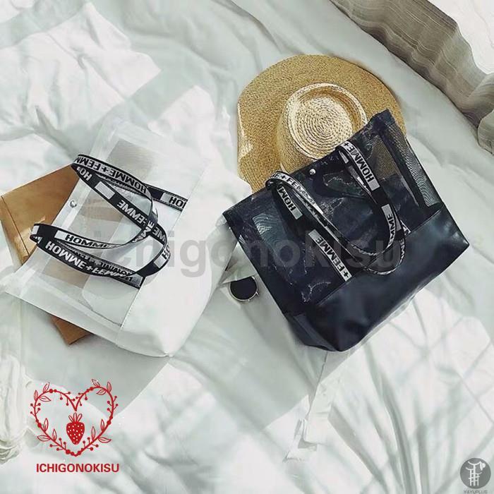 クリアバッグ トートバッグ ビニールバッグ ポーチ付き PVC プールバッグ ビーチバッグ 大人 大容量 レディース リゾートクリアバッグ 