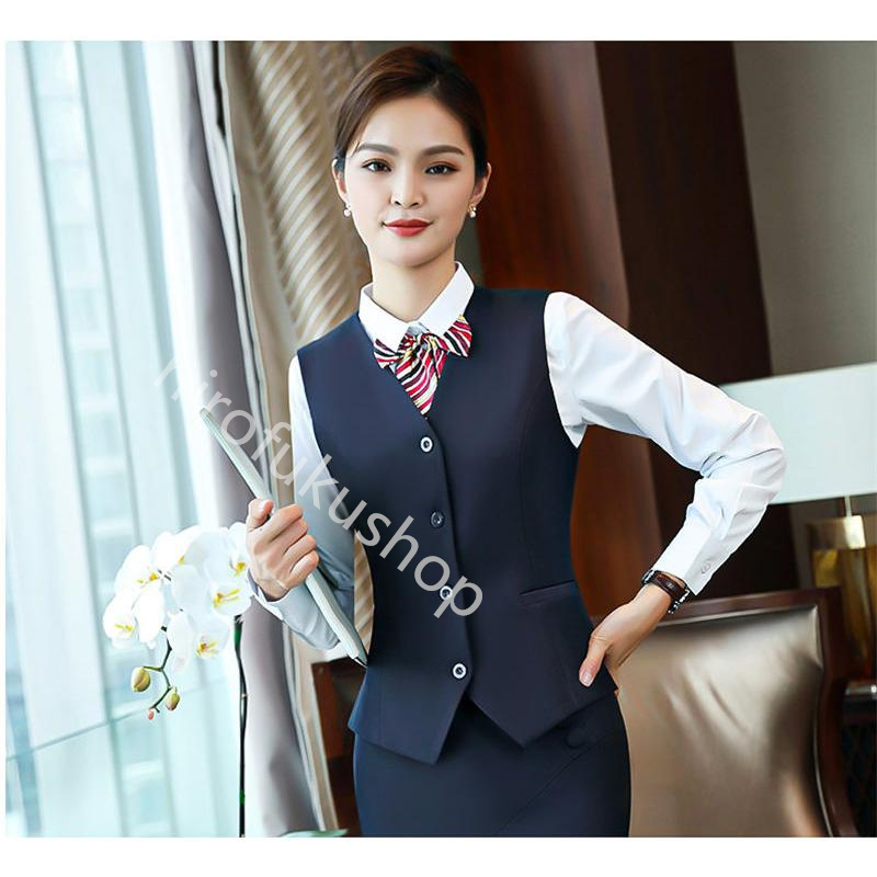 ベスト コート ジャケット レディース フォーマル 事務服 就活 仕事 ジレ ビジネス 通勤 ノースリーブ オフィス 制服 大きいサイズ スーツ 