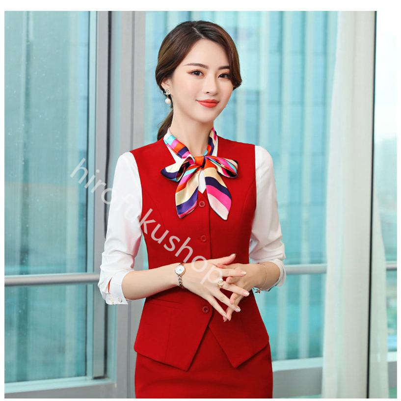ベスト コート ジャケット レディース フォーマル 事務服 就活 仕事 ジレ ビジネス 通勤 ノースリーブ オフィス 制服 大きいサイズ スーツ 