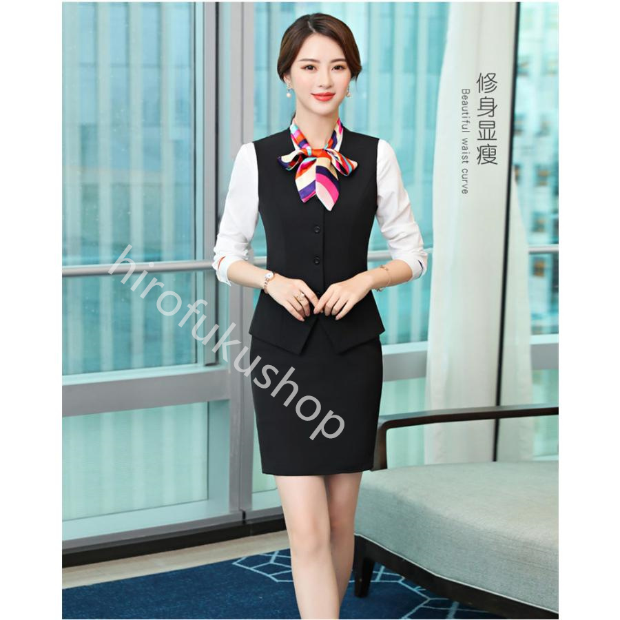 ベスト コート ジャケット レディース フォーマル 事務服 就活 仕事 ジレ ビジネス 通勤 ノースリーブ オフィス 制服 大きいサイズ スーツ 