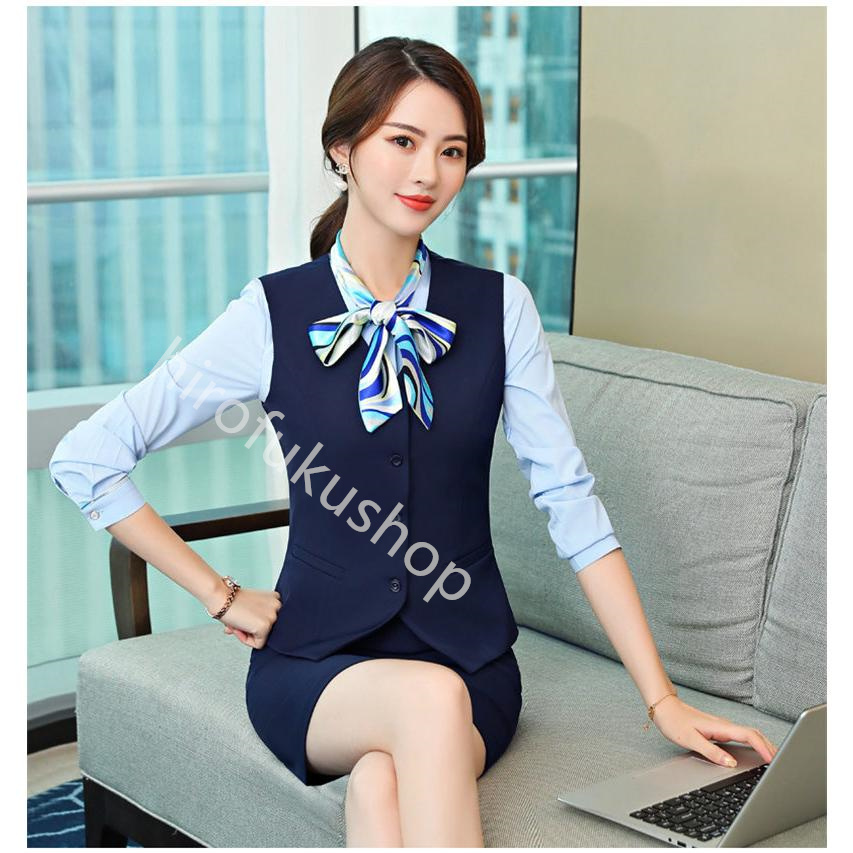 ベスト コート ジャケット レディース フォーマル 事務服 就活 仕事 ジレ ビジネス 通勤 ノースリーブ オフィス 制服 大きいサイズ スーツ 
