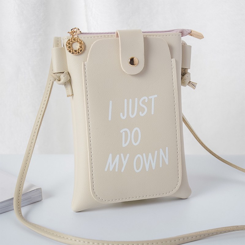 お取り寄せ商品 ショルダーバッグ レディスファッション 可愛い 4COLORS 英文字 斜め掛け 軽量 ミニショ 小さめ スマホショルダー スマホバッグ おしゃれ 肩掛け