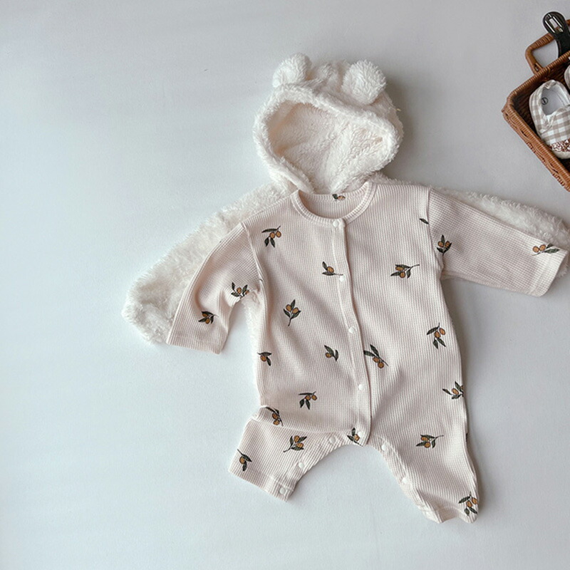 長袖 前開き 男の子 かわいい ベビーカバーオール 女の子 ワッフル 子供服 ジャンプスーツ 赤ちゃん 双子 おしゃれ コットン ベビーロンパース 新生児 ベビー服 