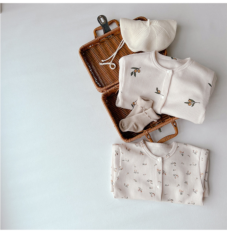 長袖 前開き 男の子 かわいい ベビーカバーオール 女の子 ワッフル 子供服 ジャンプスーツ 赤ちゃん 双子 おしゃれ コットン ベビーロンパース 新生児 ベビー服 