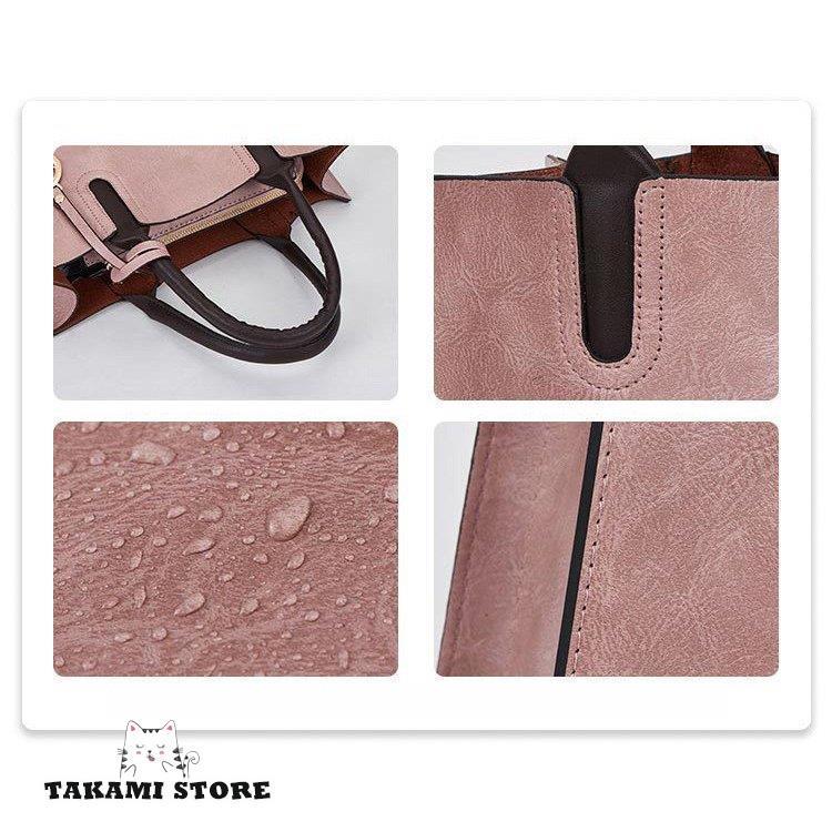 3つセット トートバッグ レディース ショルダーバッグ 2WAYハンドバッグ ファッション 鞄 シンプル 大人 通勤用バッグ かばん 可愛い 斜め掛け 肩掛け 5色 