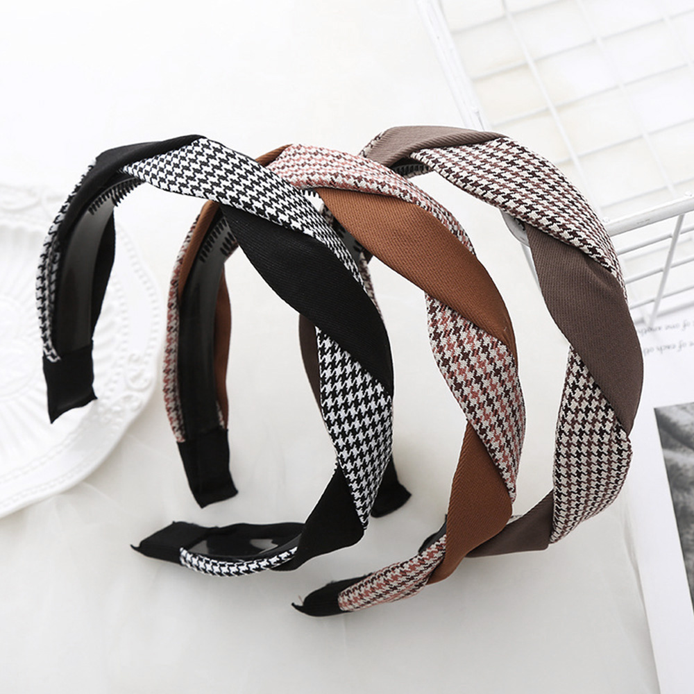 ツイストカチューシャ 韓国風 ヘアアクセ 。可  