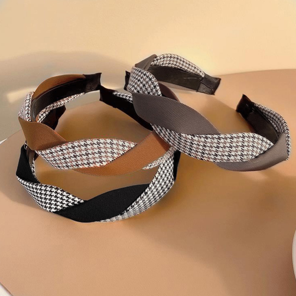 ツイストカチューシャ 韓国風 ヘアアクセ 。可  