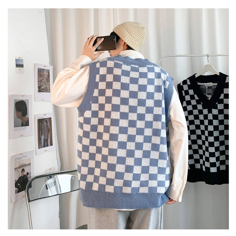 ニットベスト メンズ ジレ プルオーバー 春秋冬 チョッキ トップス 防寒 ゆったり Vネック 通学 通勤 インナー シンプル かっこいい おしゃれ 保温 重ね着 