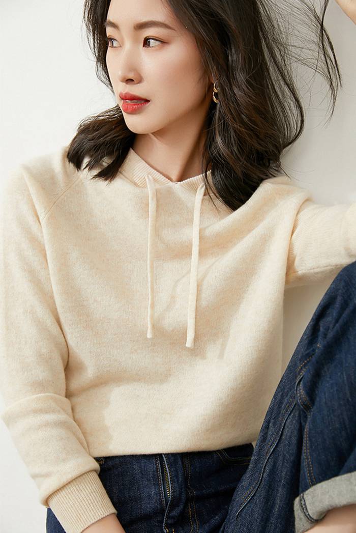 ニットレディース 長袖 ニット フード付き トップス 薄手 カジュアル 秋冬 無地 女性用 冬物 秋物 プルオーバー 