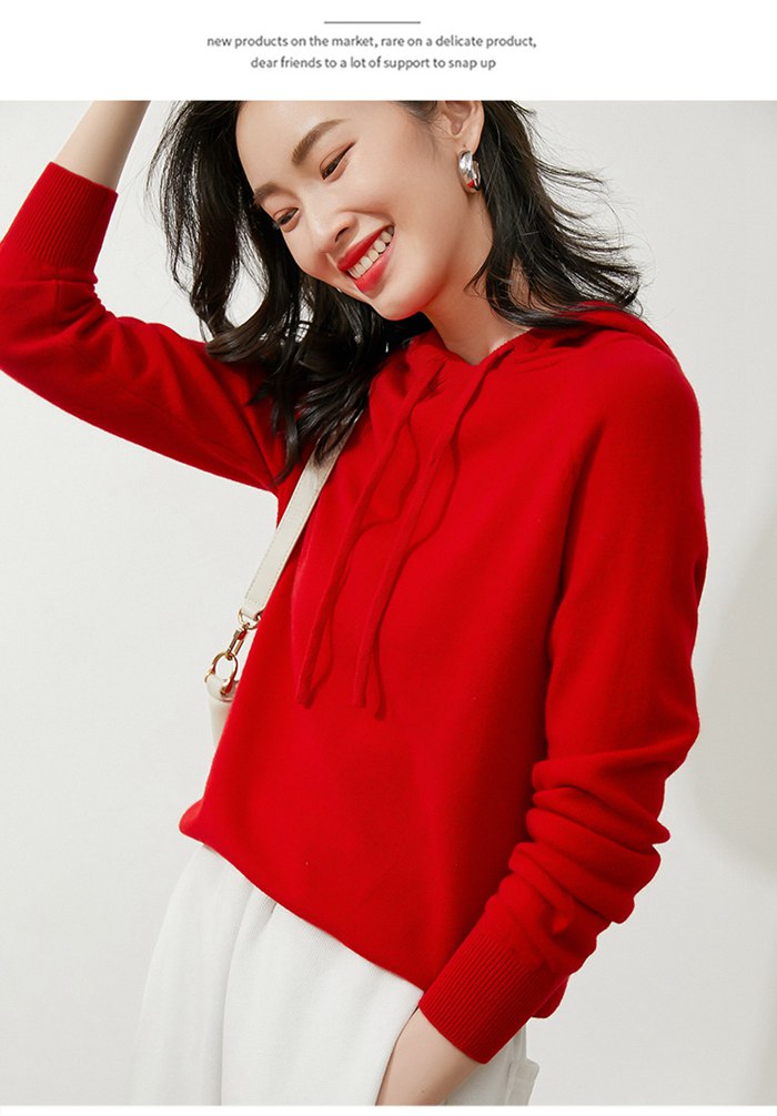 ニットレディース 長袖 ニット フード付き トップス 薄手 カジュアル 秋冬 無地 女性用 冬物 秋物 プルオーバー 
