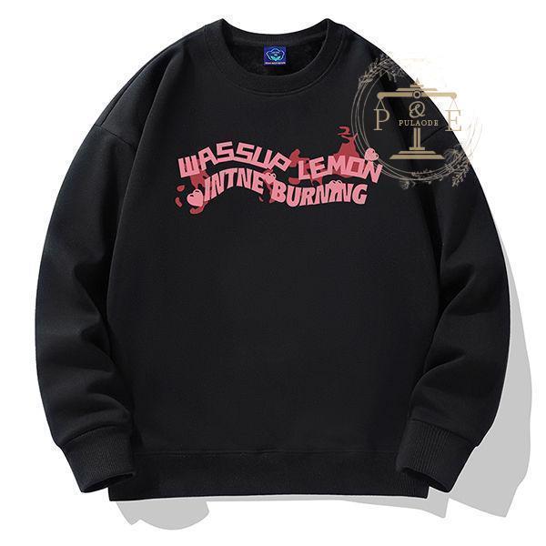 トレーナー メンズ もこもこ トレーナー 暖かい 部屋着 あったか 防寒着 クルーネック 長袖 シンプル 秋冬 お兄系トレーナー 黒トレーナー 