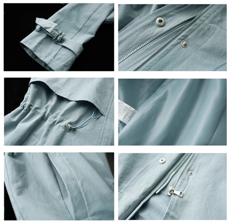 送料無料 トレンチコート フード付きコート ロング丈 カジュアル モッズ アウター 綿90％ ミリタレディース 春秋 