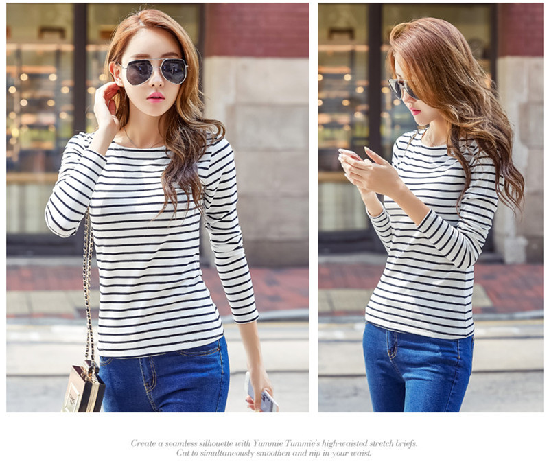 Tシャツ レディース カットソー 長袖 ストライプ柄 トップス シンプル 通勤通学 コーデ プルオーバー カジュアル アウトドア おしゃれ ブラウス 