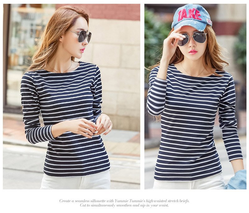 Tシャツ レディース カットソー 長袖 ストライプ柄 トップス シンプル 通勤通学 コーデ プルオーバー カジュアル アウトドア おしゃれ ブラウス 