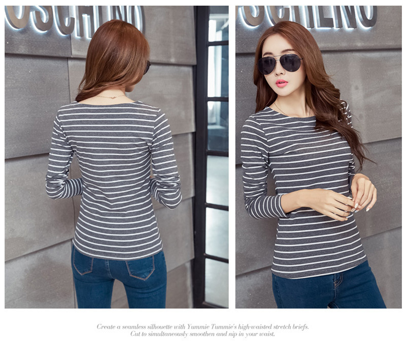 Tシャツ レディース カットソー 長袖 ストライプ柄 トップス シンプル 通勤通学 コーデ プルオーバー カジュアル アウトドア おしゃれ ブラウス 
