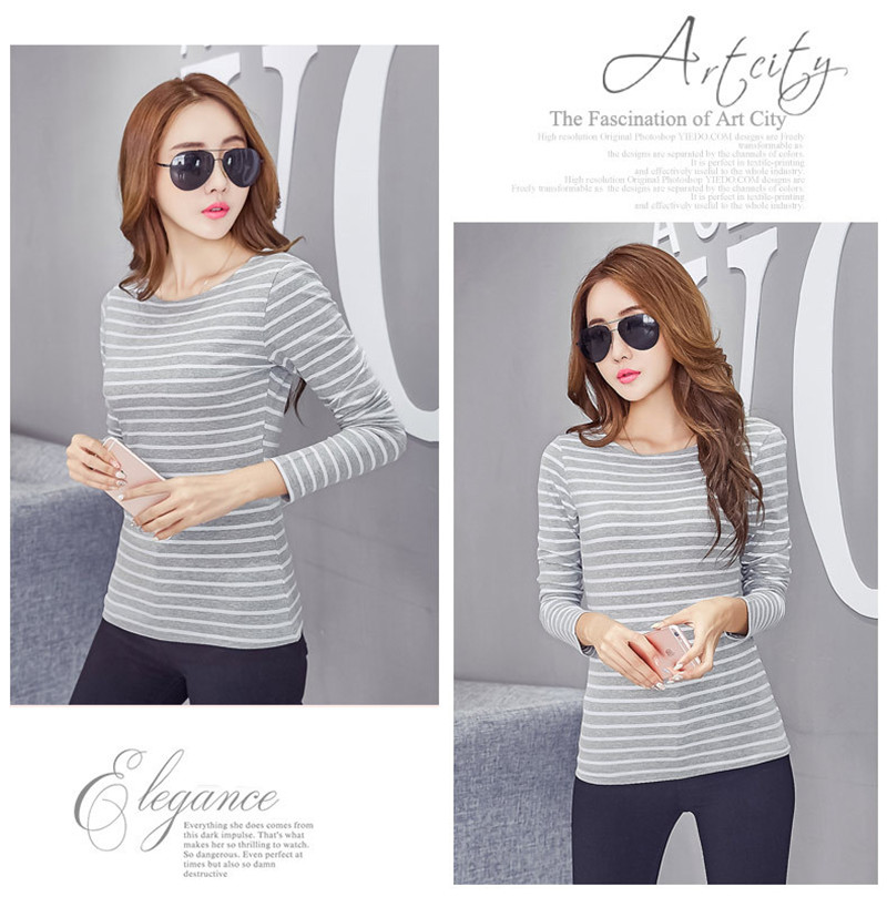 Tシャツ レディース カットソー 長袖 ストライプ柄 トップス シンプル 通勤通学 コーデ プルオーバー カジュアル アウトドア おしゃれ ブラウス 