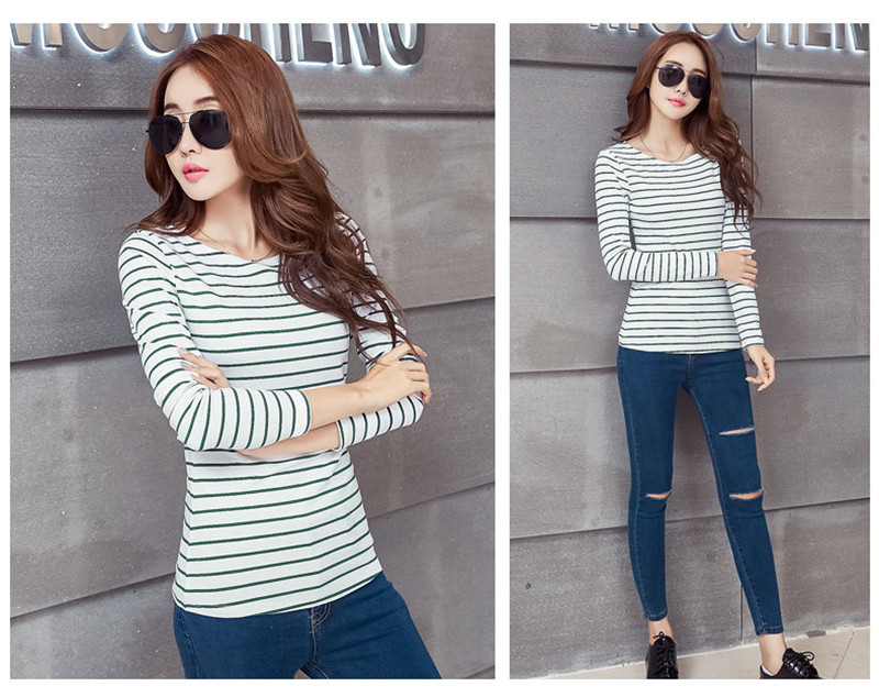 Tシャツ レディース カットソー 長袖 ストライプ柄 トップス シンプル 通勤通学 コーデ プルオーバー カジュアル アウトドア おしゃれ ブラウス 