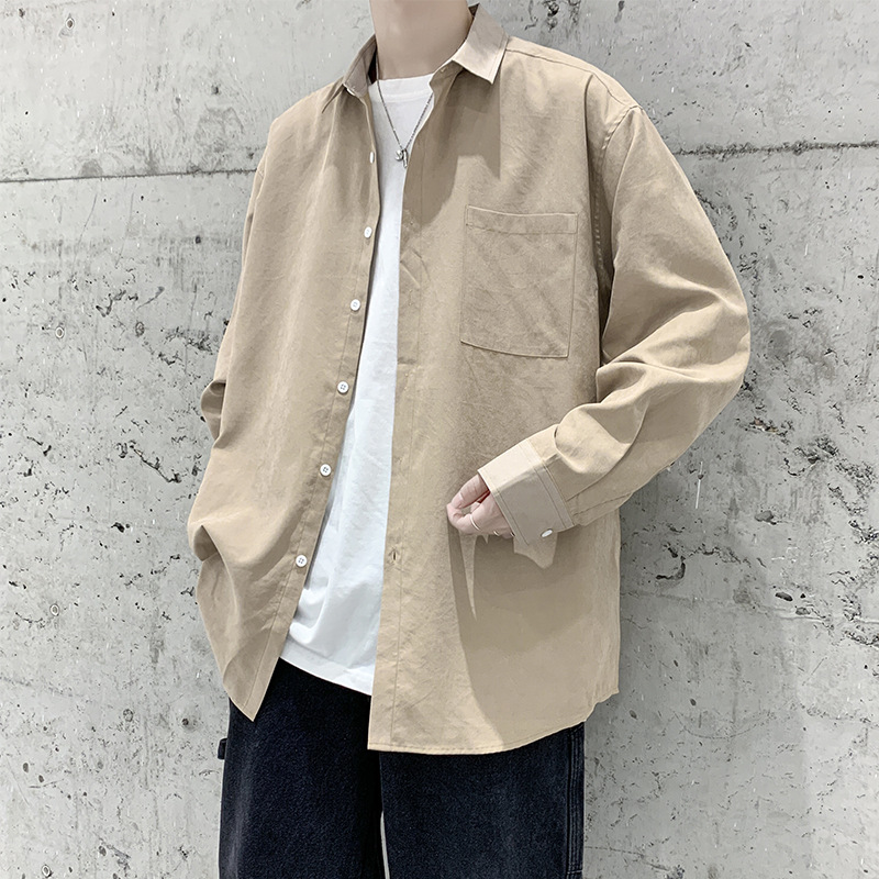 シャツ メンズ トップス 長袖シャツ 無地 カジュアルシャツ 白シャツ ビジネス トップス 秋服 おしゃれ 春服 