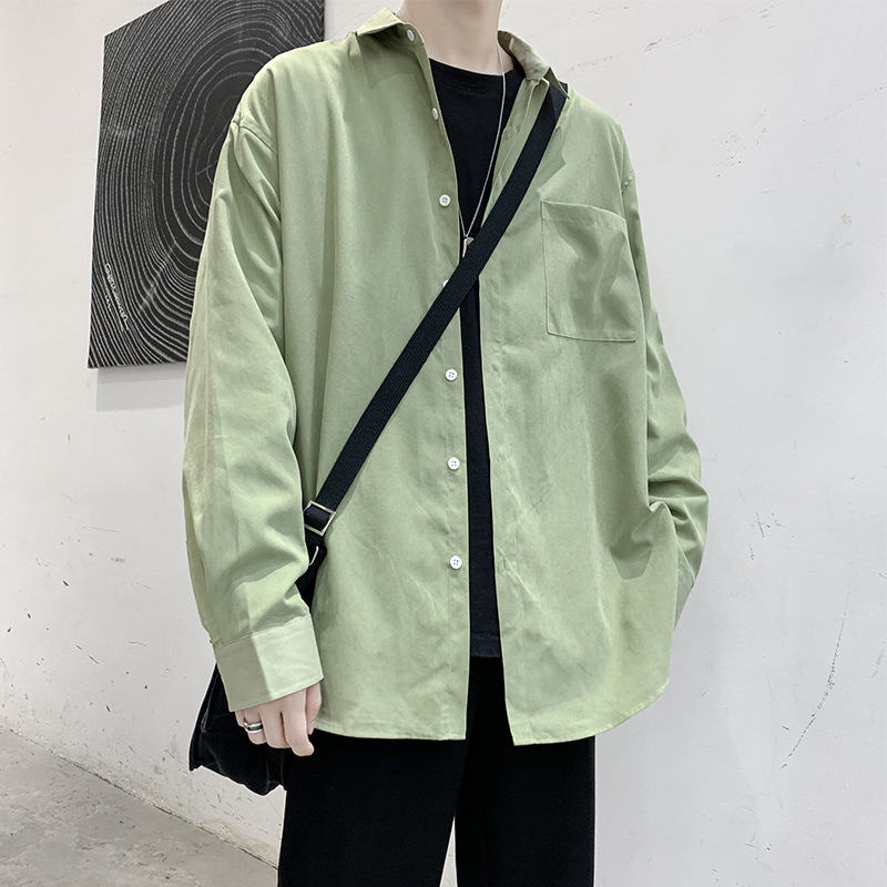シャツ メンズ トップス 長袖シャツ 無地 カジュアルシャツ 白シャツ ビジネス トップス 秋服 おしゃれ 春服 