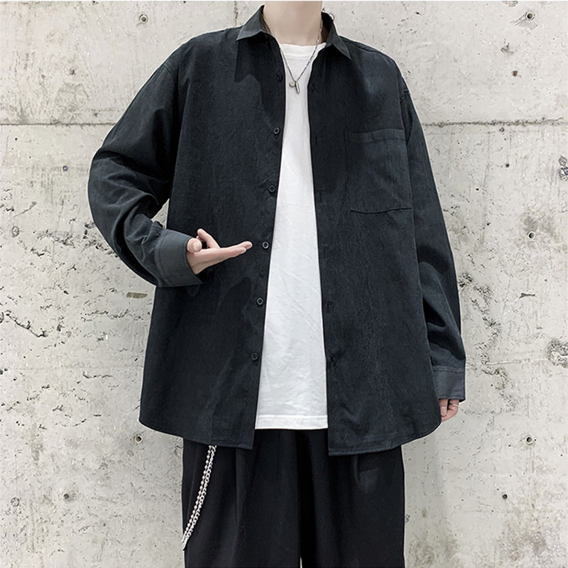 シャツ メンズ トップス 長袖シャツ 無地 カジュアルシャツ 白シャツ ビジネス トップス 秋服 おしゃれ 春服 