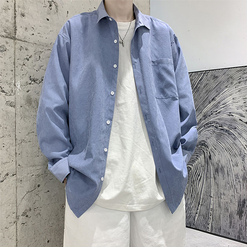 シャツ メンズ トップス 長袖シャツ 無地 カジュアルシャツ 白シャツ ビジネス トップス 秋服 おしゃれ 春服 