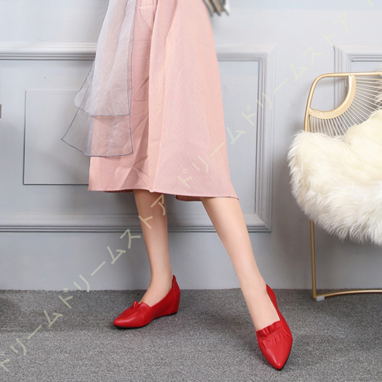 パンプス 歩きやすい ウェッジヒール 5CM 痛くない ギャザー 40代 ミセス フォーマル オフィスリクルートパンプス 痛くならない きれいめ 50代 60代 かわいい 