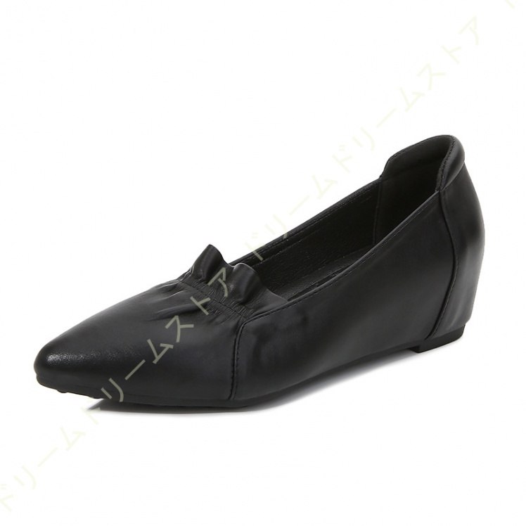 パンプス 歩きやすい ウェッジヒール 5CM 痛くない ギャザー 40代 ミセス フォーマル オフィスリクルートパンプス 痛くならない きれいめ 50代 60代 かわいい 