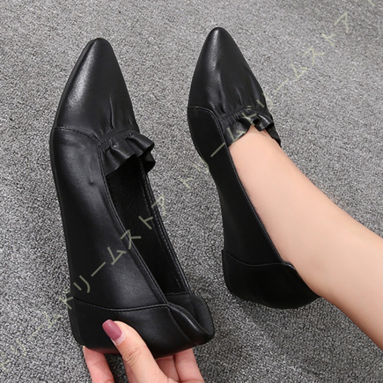 パンプス 歩きやすい ウェッジヒール 5CM 痛くない ギャザー 40代 ミセス フォーマル オフィスリクルートパンプス 痛くならない きれいめ 50代 60代 かわいい 