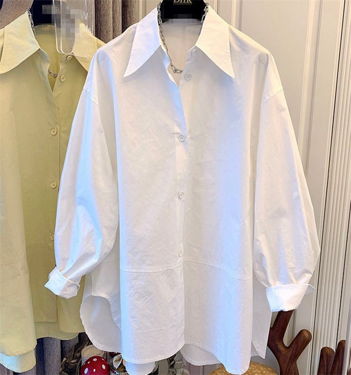 ブラウス レディース 羽織り シャツ トップス パフスリーブ オフィス カジュアル 長袖 仕事 秋 トップス 無地 春 ゆったり 