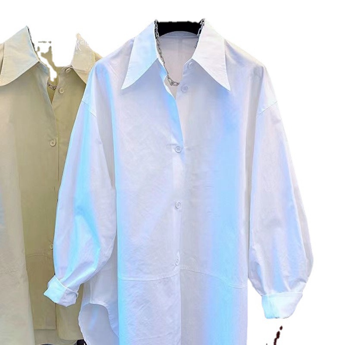 ブラウス レディース 羽織り シャツ トップス パフスリーブ オフィス カジュアル 長袖 仕事 秋 トップス 無地 春 ゆったり 