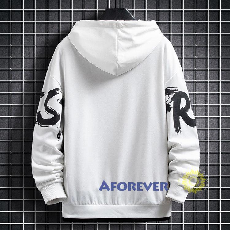 長袖メンズ プルオーバー スウェット英字 フード付き 春 秋 トップス カジュアル 