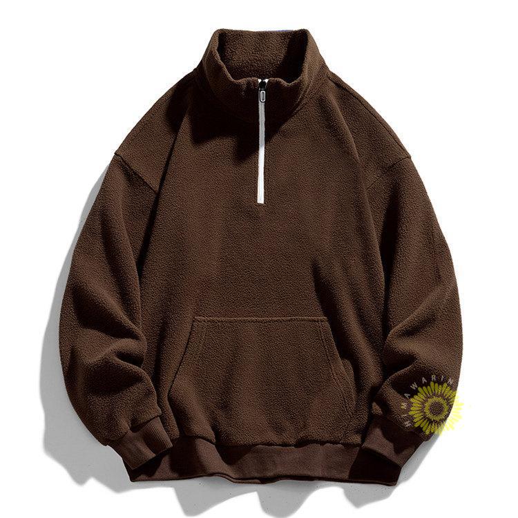 トレーナー メンズ 長袖 プルオーバー 無地 スウェットシャツ ハーフジップ トップス 春服 秋服 カジュアル 