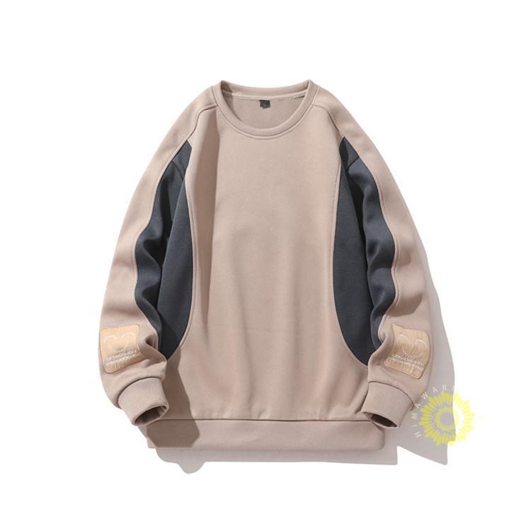 トレーナー メンズ 春服 長袖 スウェットシャツ プルオーバー 大きいサイズ 春秋 トップス カラー切替 カジュアル クルーネック お洒落 ゆったり 