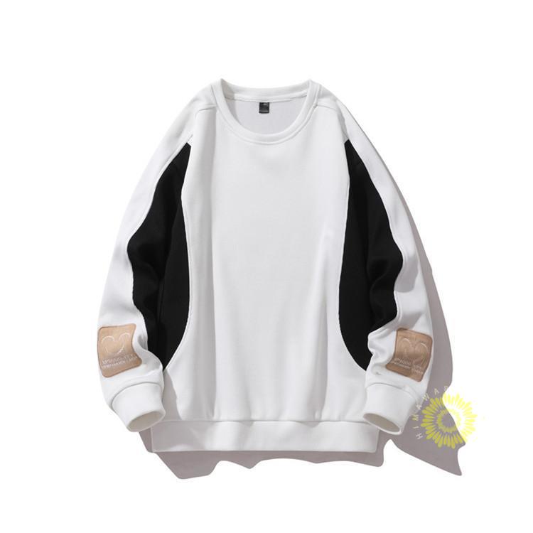 トレーナー メンズ 春服 長袖 スウェットシャツ プルオーバー 大きいサイズ 春秋 トップス カラー切替 カジュアル クルーネック お洒落 ゆったり 