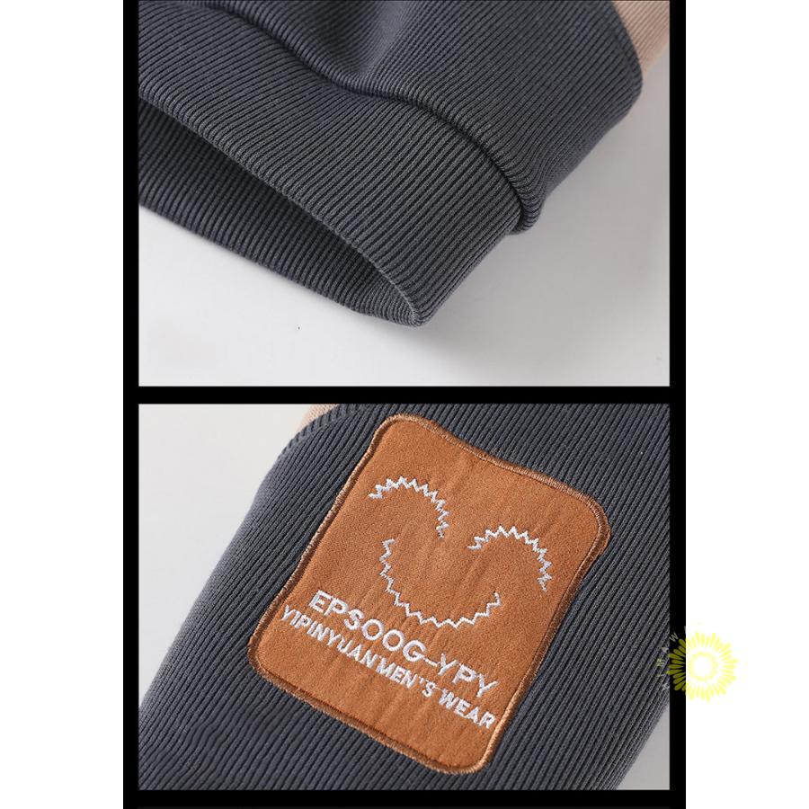 トレーナー メンズ 春服 長袖 スウェットシャツ プルオーバー 大きいサイズ 春秋 トップス カラー切替 カジュアル クルーネック お洒落 ゆったり 