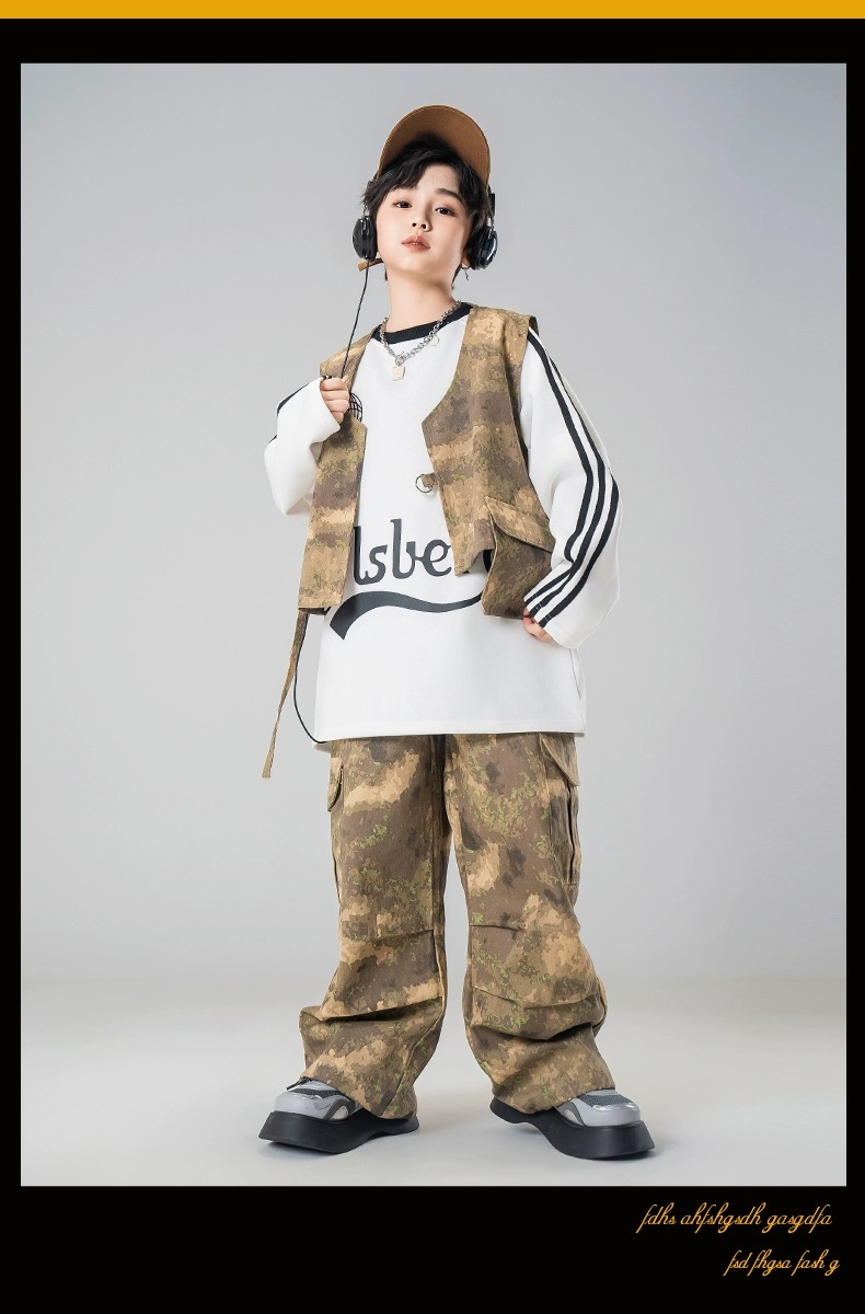 ダンス衣装 セットアップ ガールズ ヒップホップ ファッション K-POP デニム ダンスウェア デニムパンツ 黒 ベスト ビスチェ 韓国 