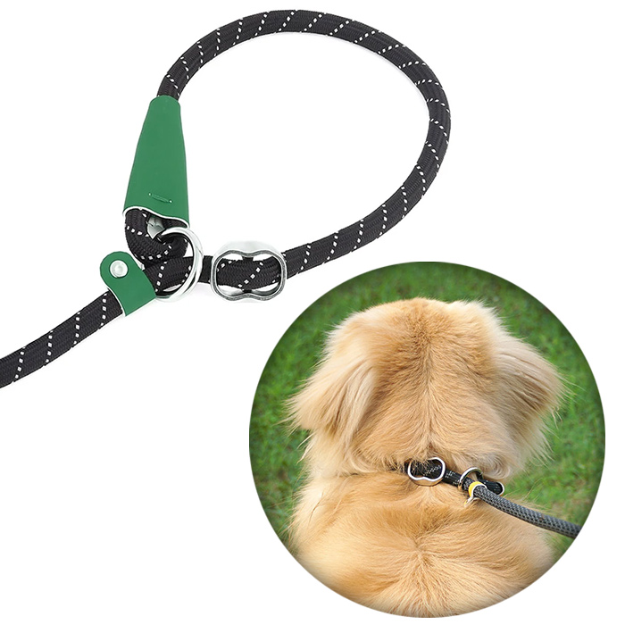 首輪一体型 ド 犬用 犬ド ロープ 調節可能 訓練ド 引っ張り防止ド 反射素材 犬用品 スリップド 長さ1.8ｍ ペットグッズ しつけ用首輪 