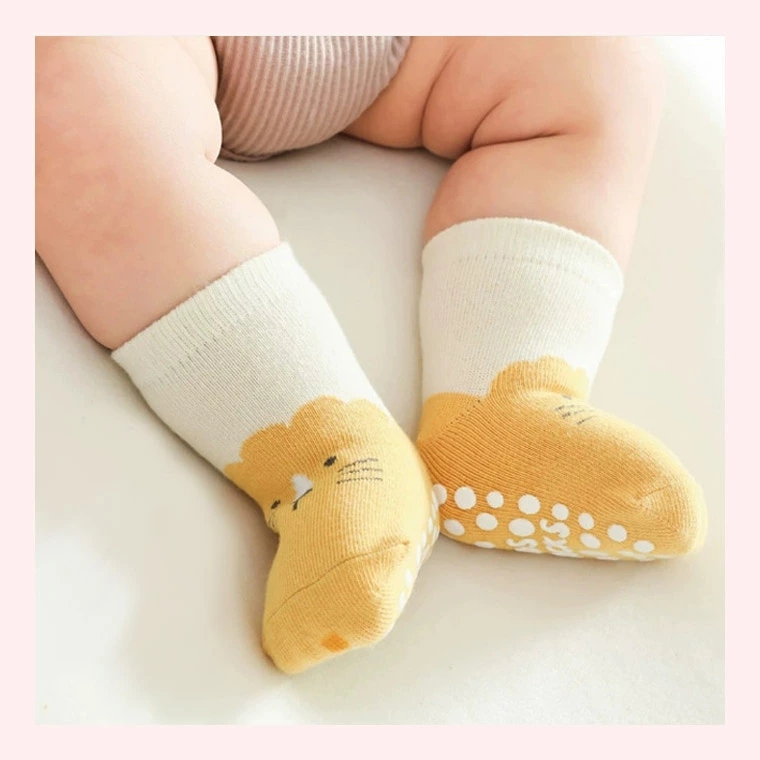 3点セット ベビーソックス 靴下 ソックス ベビー キッズ トラ 0歳 可愛い 滑り止め パンダ 1歳 滑り止め付き ライオン ベビー靴下 2歳 可愛い アニマル 