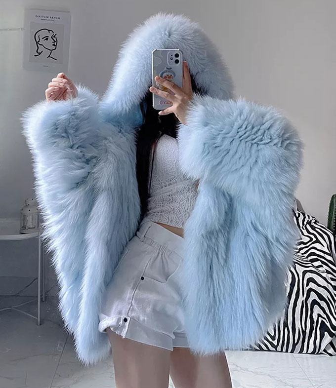 ファーコート レディース 毛皮コート フォックス レディースファー フェイクファー ショートコート 暖かい アウター 大きいサイズ 防寒 冬服 フード付き 