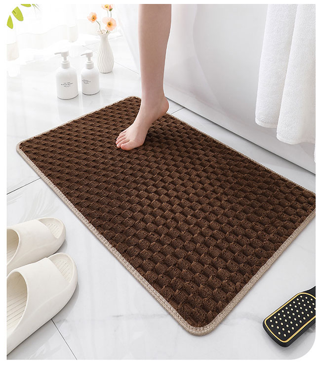 バスマット 足ふきマット 40*60CM お風呂 玄関 お風呂マット 速乾 洗える 滑りにくい 厚手 足拭きマット 無地 吸水 