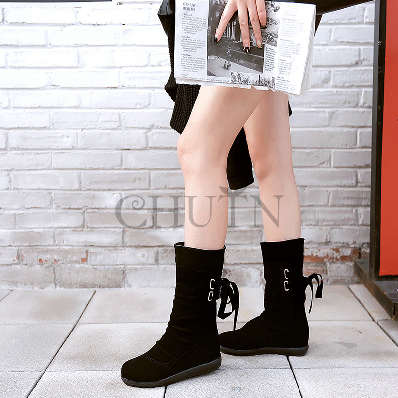 ショートブーツレディース ブーティー 防寒ブーツ内ボア 走れる 短靴 美脚 4.5CMインヒール 50代 おしゃれ 通勤 秋冬春ショートブーツ大きいサイズ 30代40代 